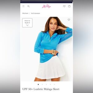 Lilly Pulitzer UPF 50+ Luxletic Malaga Skort